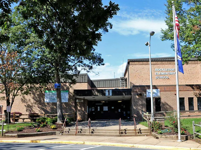 Rockledge Elementary School building entrance