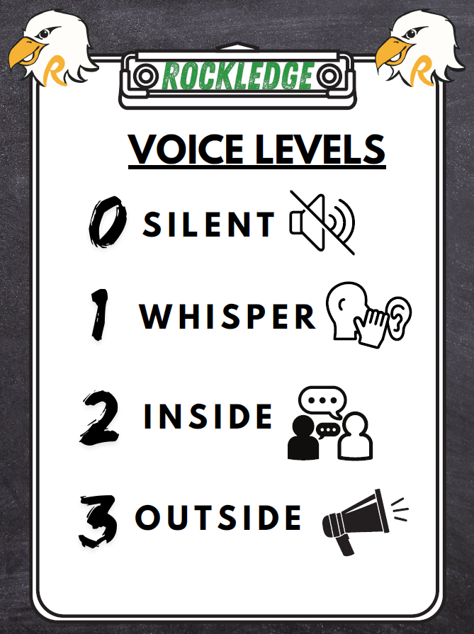 Voice Levels Poster for S.O.A.R Expectations