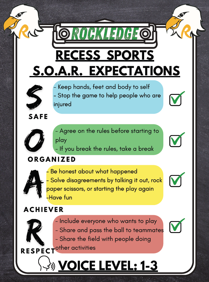 Recess Sports S.O.A.R Expectations