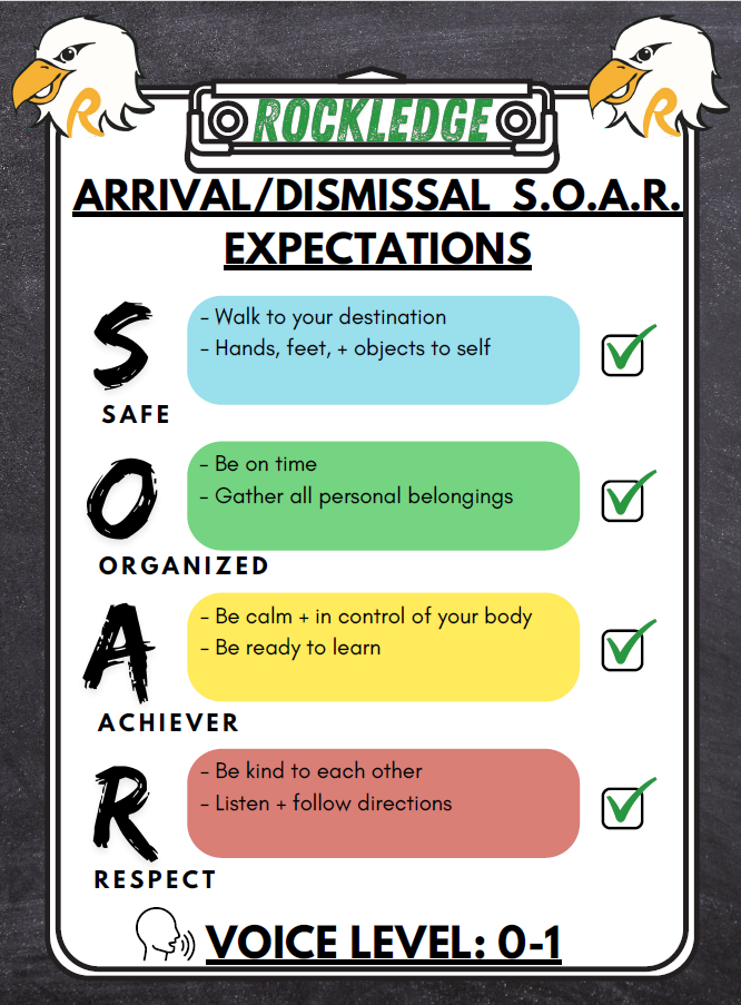 Arrival and Dismissal S.O.A.R Expectations