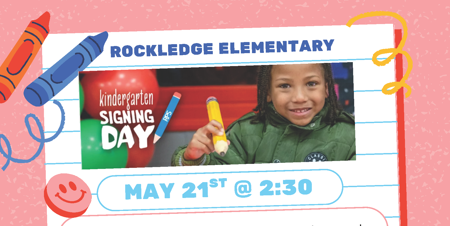 Rockledge ES Kindergarten Registration 2026 Flyer