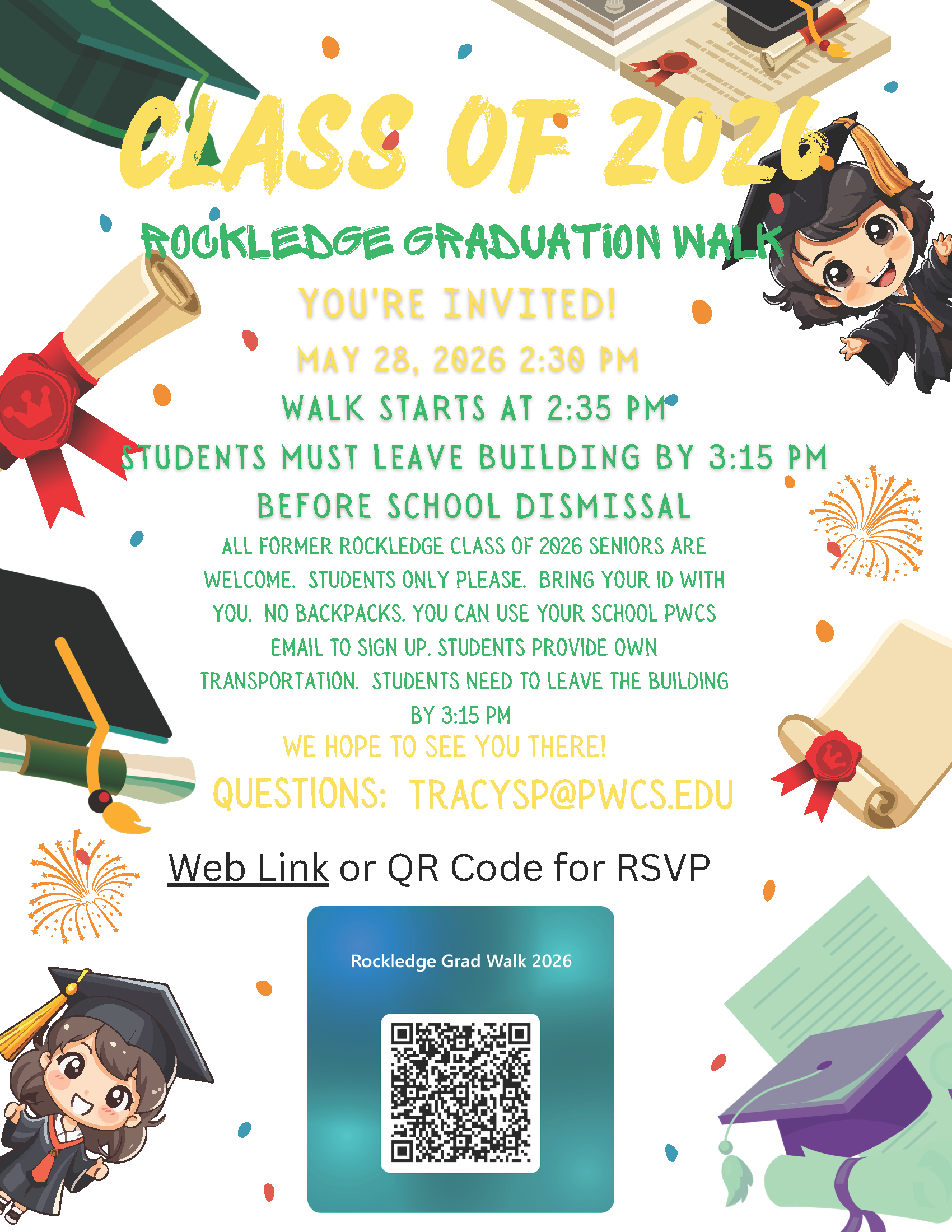 2026 RKES Graduation Walk Flyer